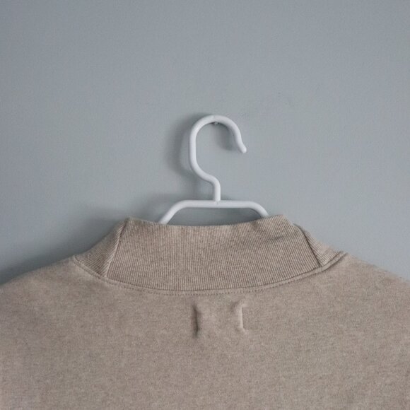 Pact Airplane Organic Cotton Medium Colorblock Mock Neck Pullover Sweater - Picture 8 of 12